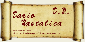 Dario Mastalica vizit kartica